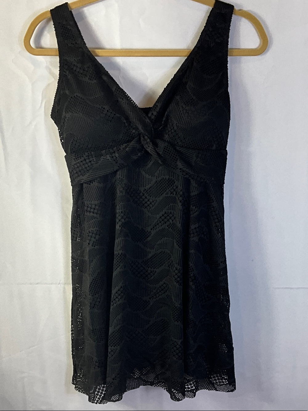 Ecupper Padded Sleeveless Lace One Piece Swim Dress Size Medium